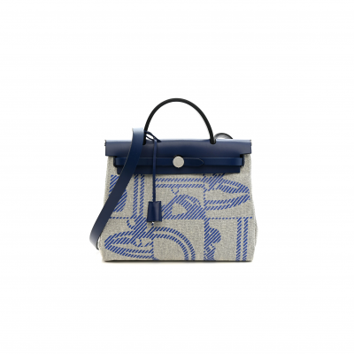 HERMES MASTER HERBAG ZIP 31 PALLADIUM HARDWARE H083407CKAA (31*25*10cm)